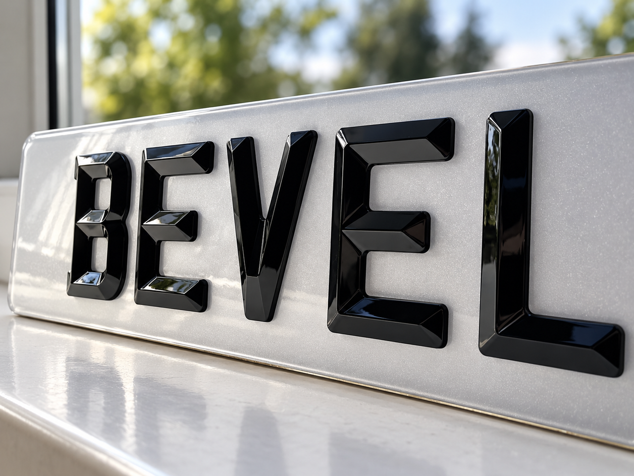 DIAMOND / RETRO / BEVEL number plate