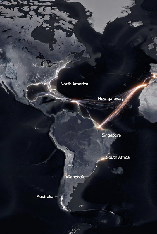 O plano bilionário do Google para interligar continentes | America-India Connect