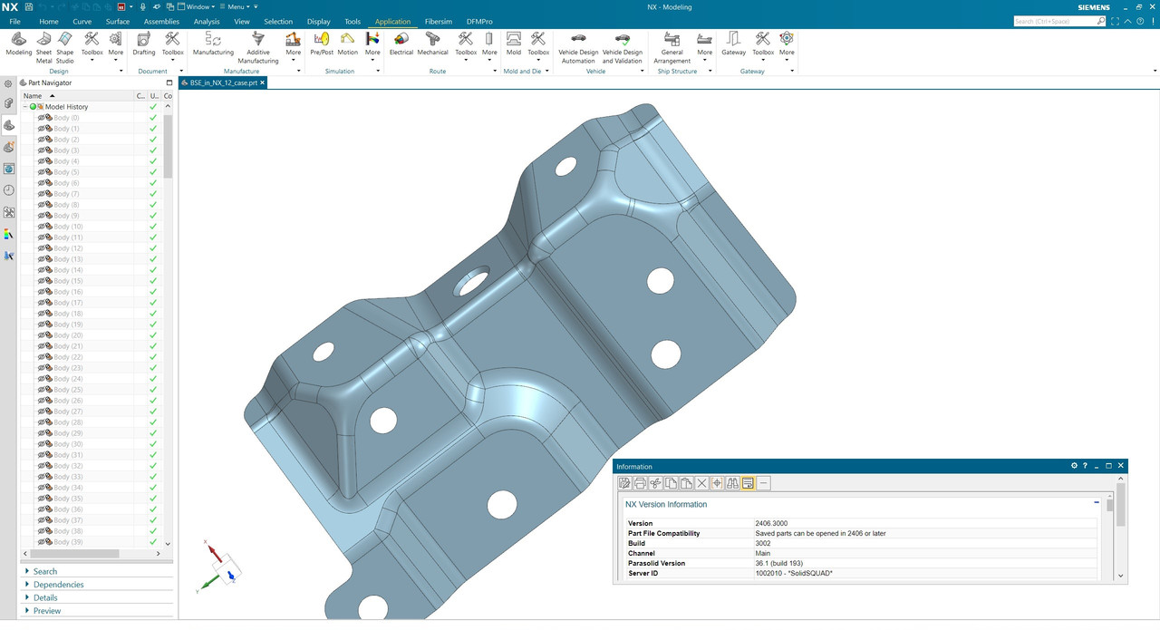 Working with Siemens NX 2406 Build 3002 full license