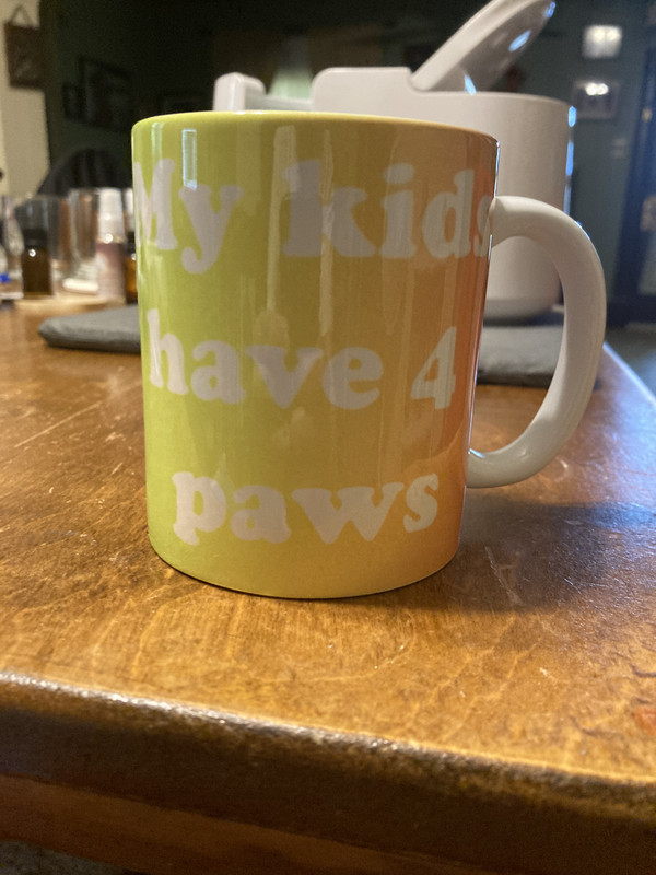 handcrafted pet parent coffee mug