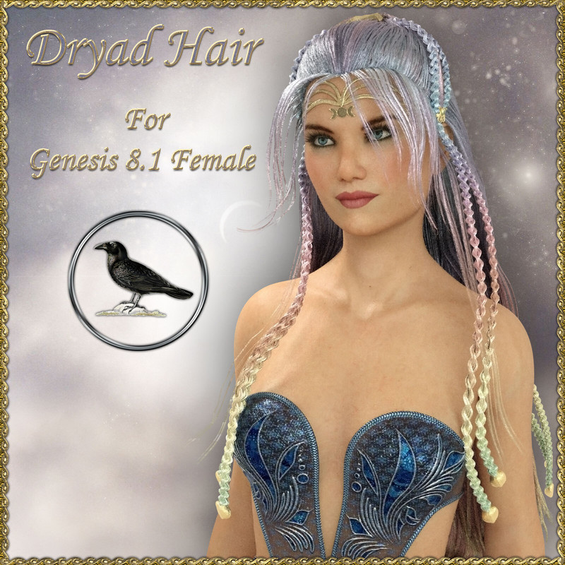 Dryad Hair for Genesis 8.1 Female