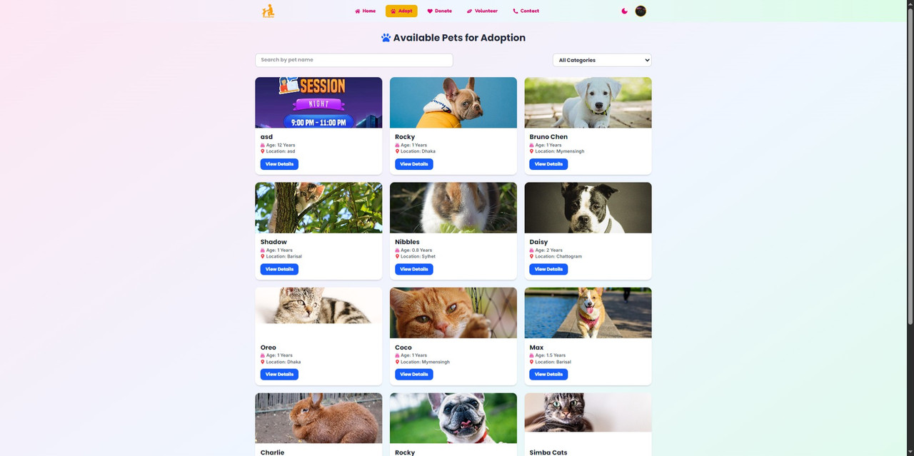 Petsera — MERN Pet Adoption & Donation Platform screenshot 3