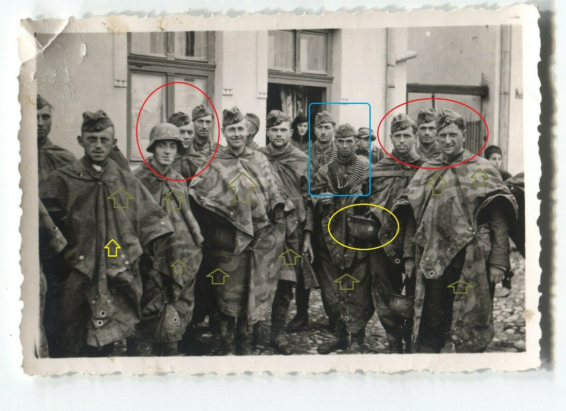 FOTO Dt Soldaten mit FLECKTARN Zeltplannen umhüllt