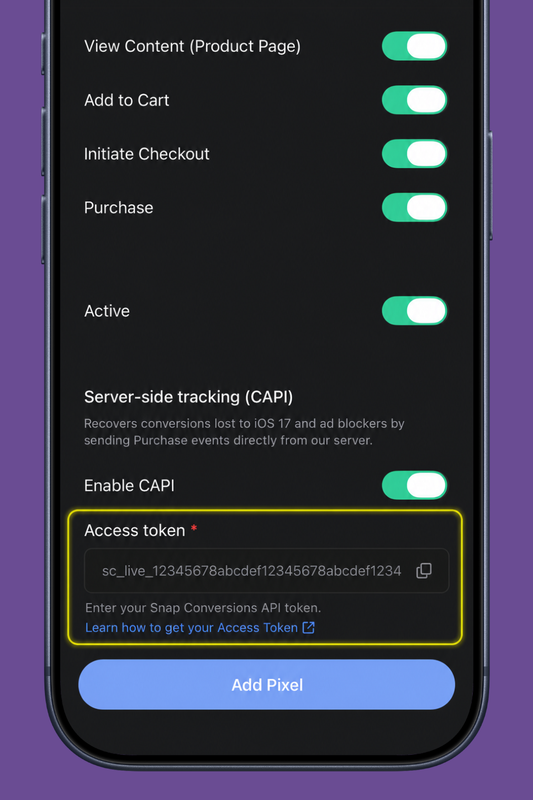 Snapchat Conversions API