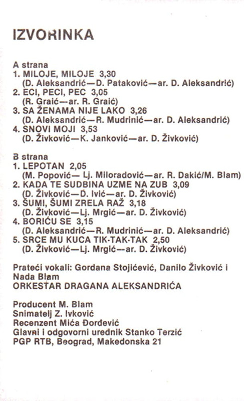 Izvorinka Milosevic 1985 kz