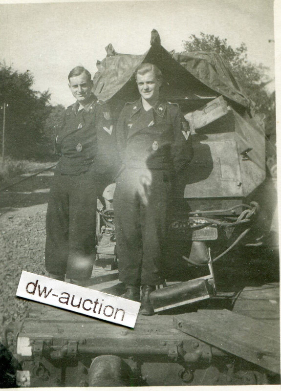 Panzer Aufkl. Abt. 23 , zerstörter Panzerspähwag