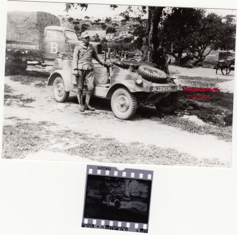 Negativ Fahrzeug Kübelwagen Tropen Italien1