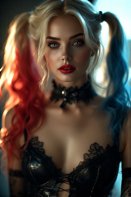 Harley-Quinn-in-black-Gothic-u-30