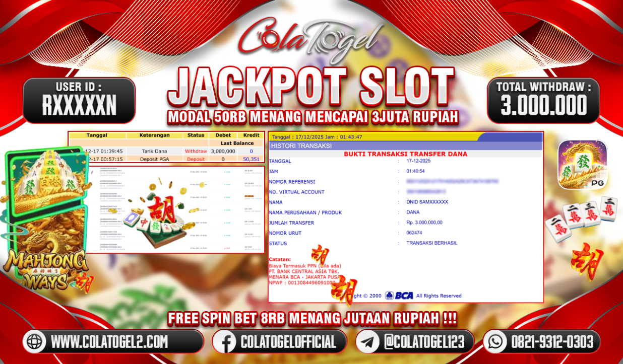 JACKPOT SLOT GACOR!!