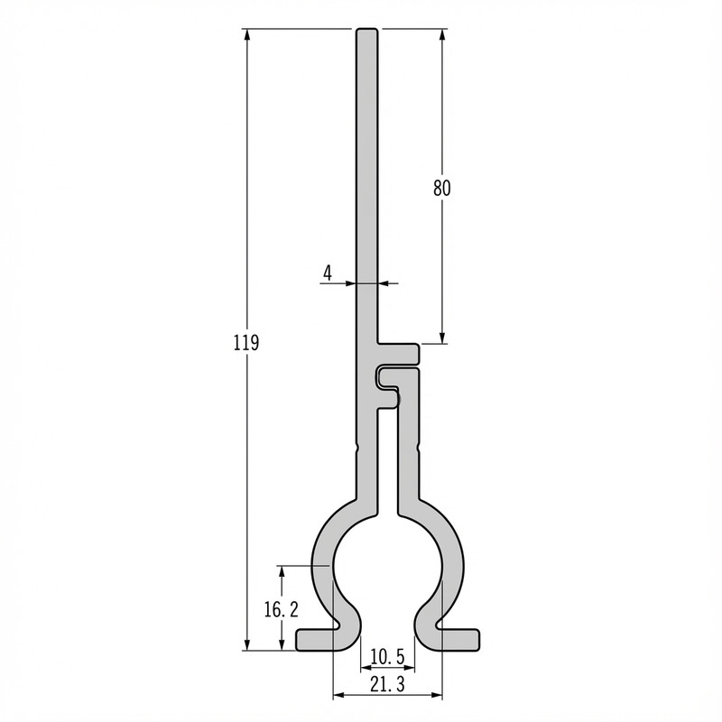 High Profile Clamp drawing