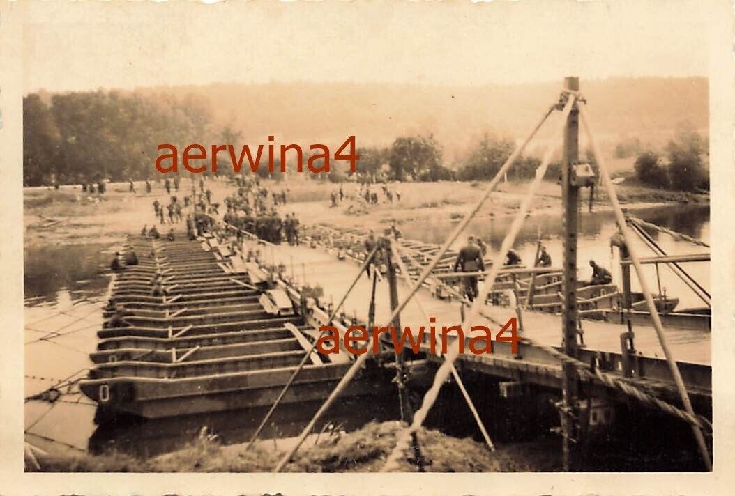 Deutsche Behelfsbrücke über die Leie Harelbeke Kortrijk Belgien