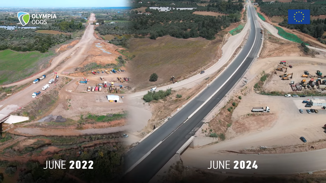 (782) Construction progress of the new Patras-Pyrgos Motorway (June 2024) 00-03-43