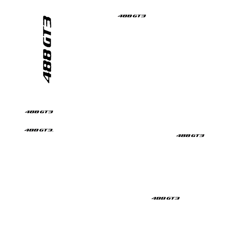 488GT3 Stickers template