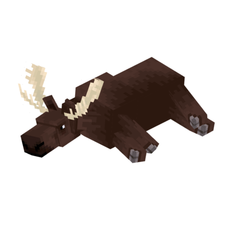 Bull &amp; Cow Moose - Blockbench Custom Model | Medieval Unlimited Server