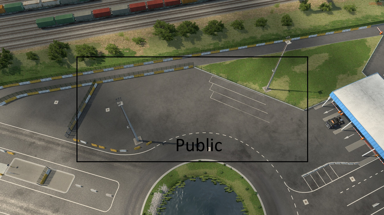 Public (vor den ersten Kontrollpunkt)