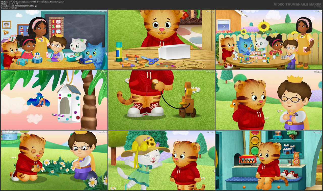 Daniel Tiger's Neighborhood S04E03-E04 Daniel's Lunch & Daniel's Toy.mkv