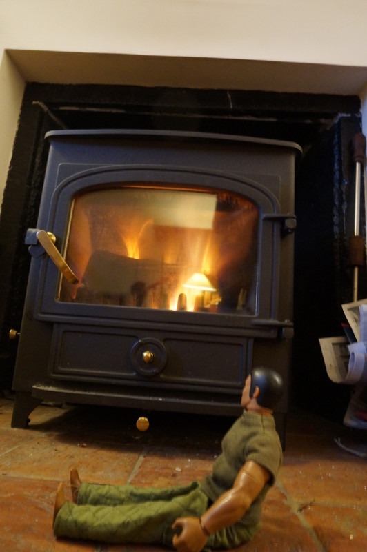 Joe relaxes in front of the Fire Stove and doing other relaxing things. 04-D33-FF5-AE81-49-E8-90-A2-81-DFA5-F69-E95