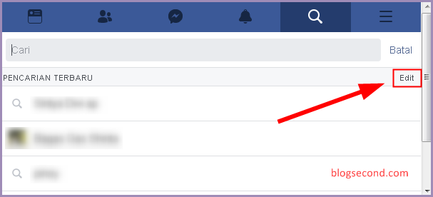 Mengetahui Riwayat Pencarian Facebook