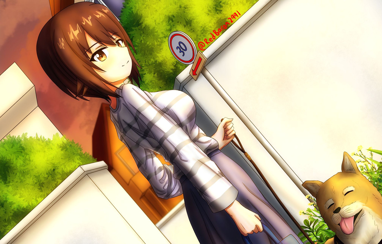 nishizumi-maho-girls-und-panzer-drawn-by-redbaron-576f969e9518234f2413bafd6b07b4ce-1