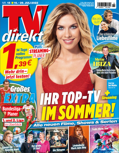 Cover: Tv Digital Xxl Fernsehzeitschrift No 15 vom 2022