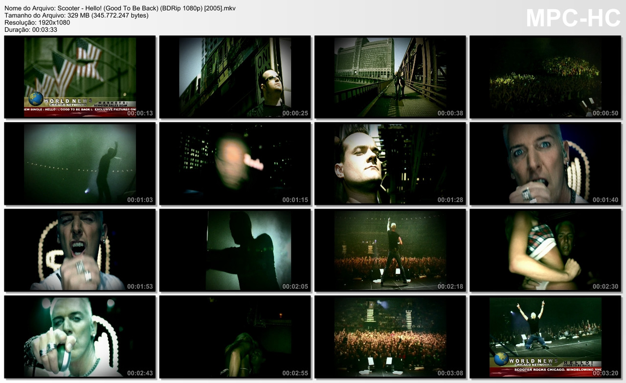 Scooter - Hello! (Good To Be Back) (BDRip 1080p) [2005]