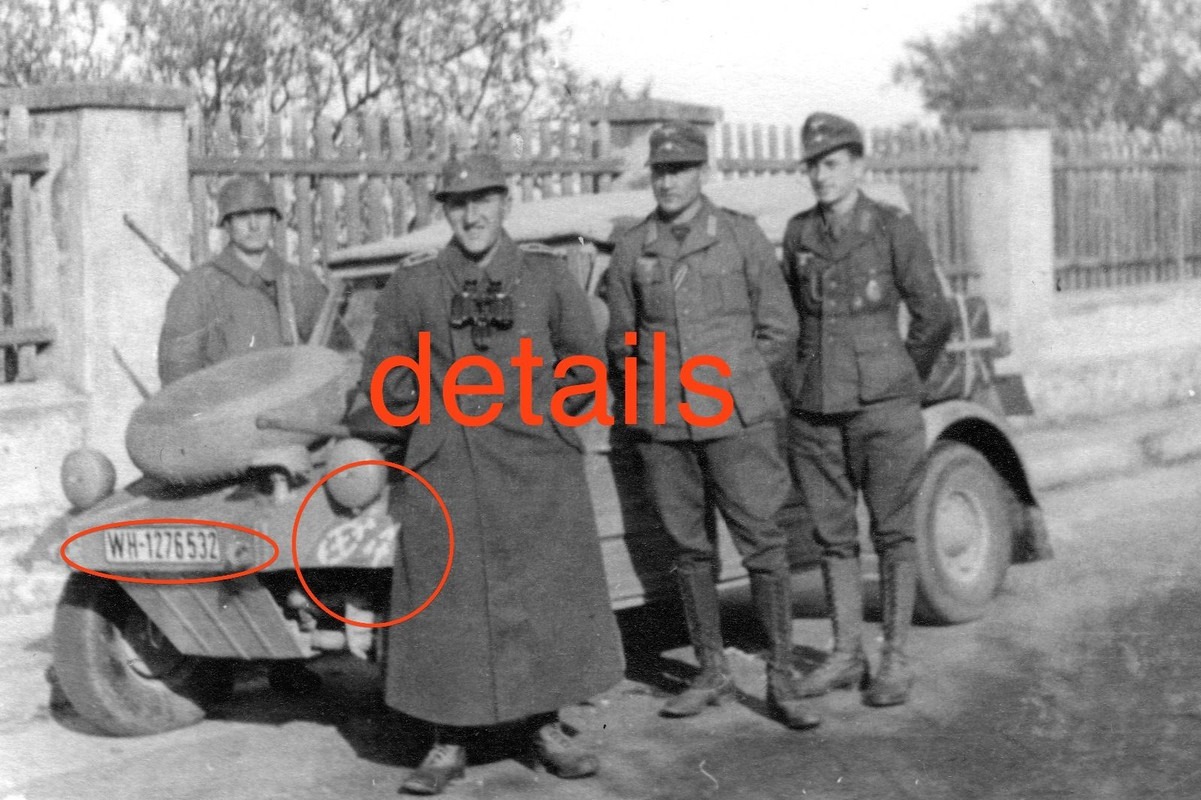 VW 82 Kübelwagen WH-1276532 in Italien 1942 Krad