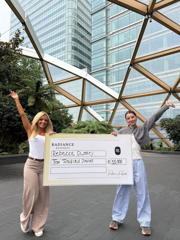 Rebecca Gilhooley Wins £10,000 Tax-Free Cash with Radiance Rewards 🎉
