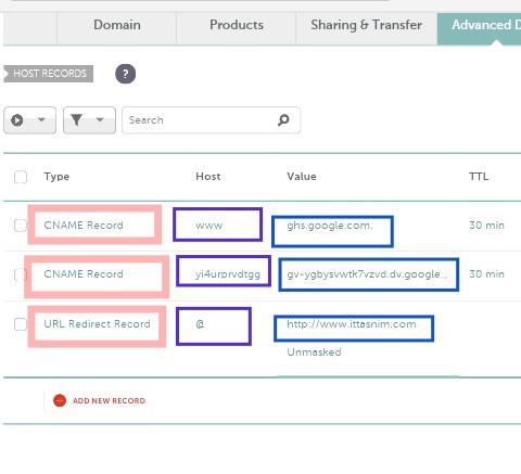 How to add namecheap domain to Blogger
