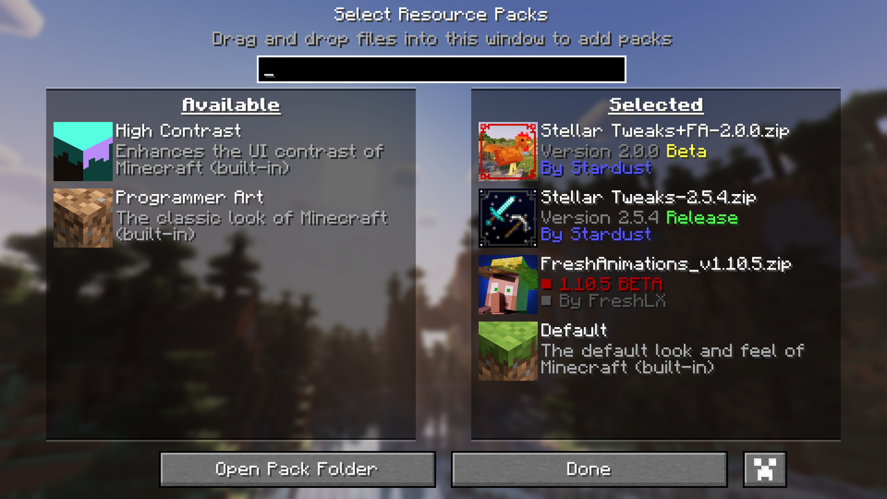 Stellar Tweaks plus Fresh Animations then Stellar Tweaks then Fresh Animations