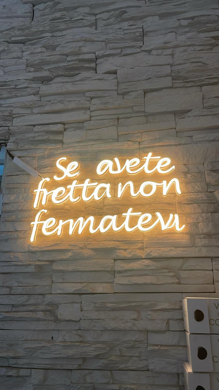 Se avete fretta non fermatevi