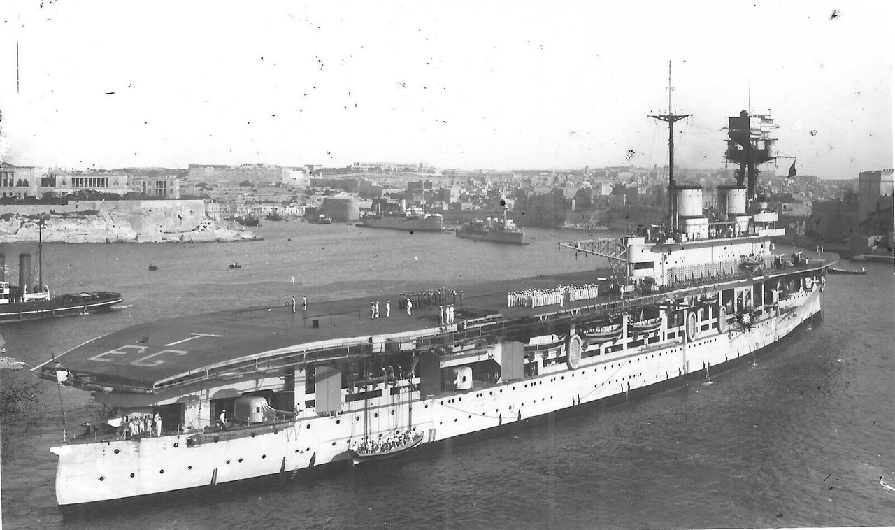 ROYAL NAVY, HMS EAGLE (1918)., 1928, Sunk 1942, carrier, W&L PHOTOGRAPH
