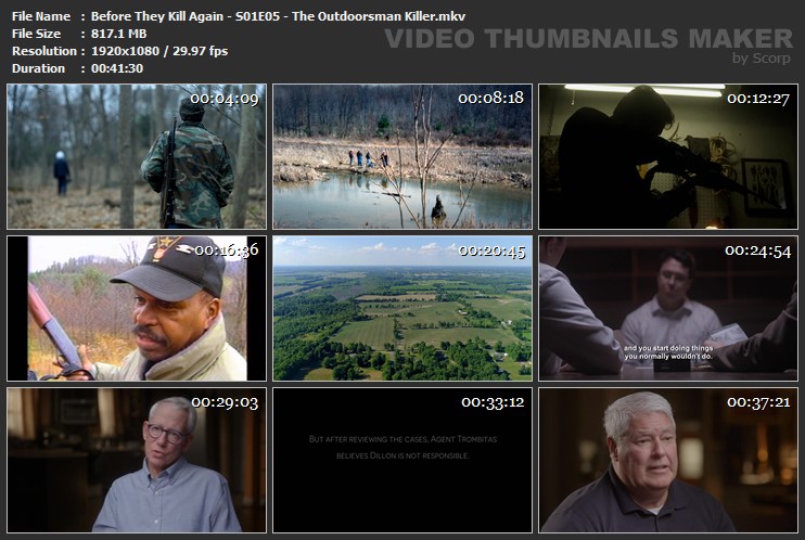 Before They Kill Again - S01E05 - The Outdoorsman Killer.mkv