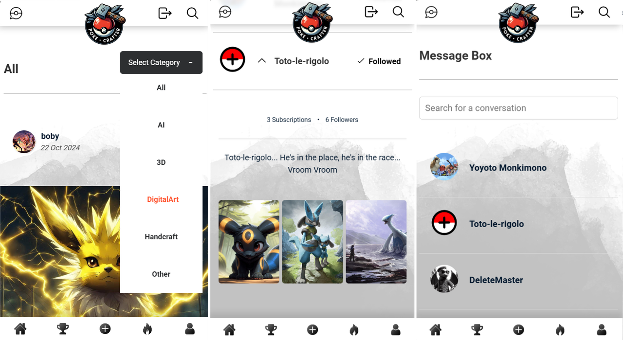 Capture d'écran mobile
