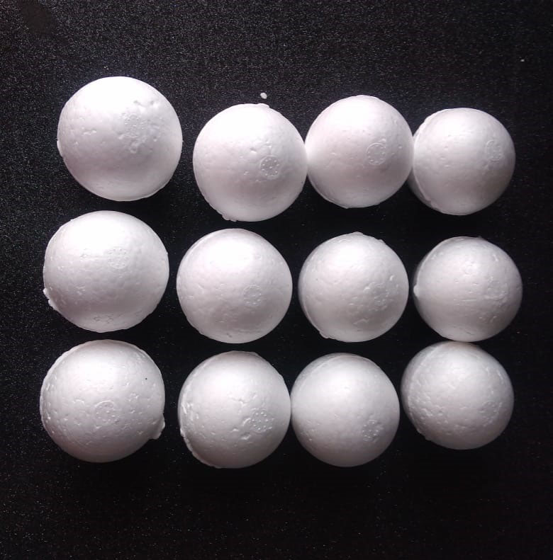 Bolas de icopor #7 de 6.5cm esferas para artes fomy eva Pasta fría
