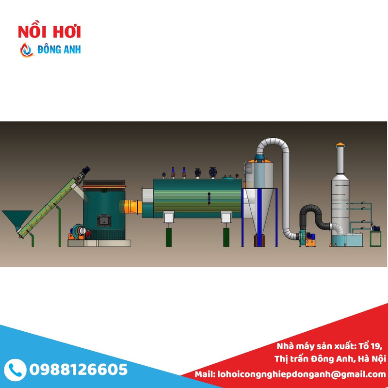 nồi hơi đốt rác băm