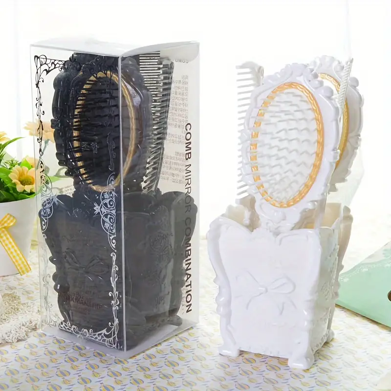 Meetzone 4Pcs/Set Hair Brushes Comb Set