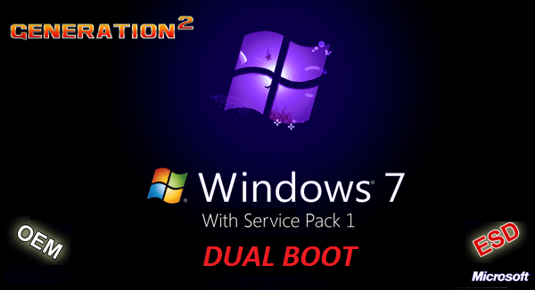 Windows 7 SP1 Dual-Boot 28in1 OEM ESD en-US August 2020 PreActivated