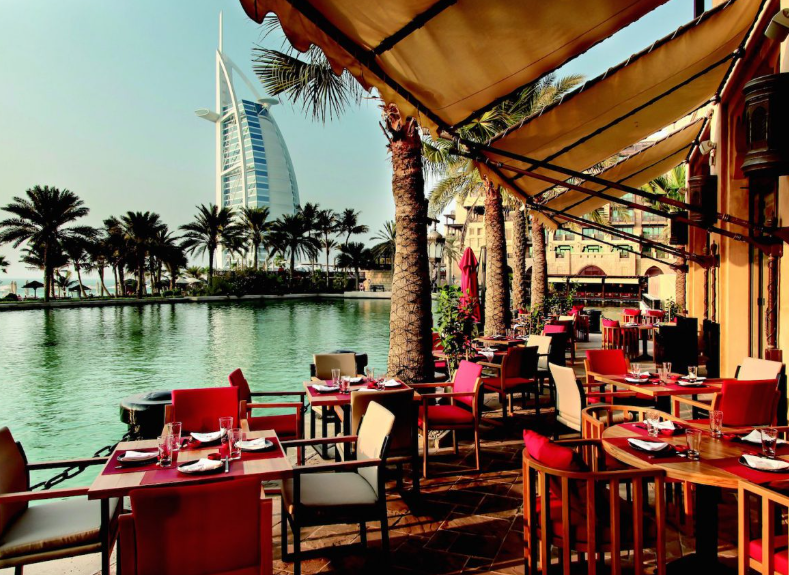 Outdoor Dubai Brunch overlooking Burj Al Arab