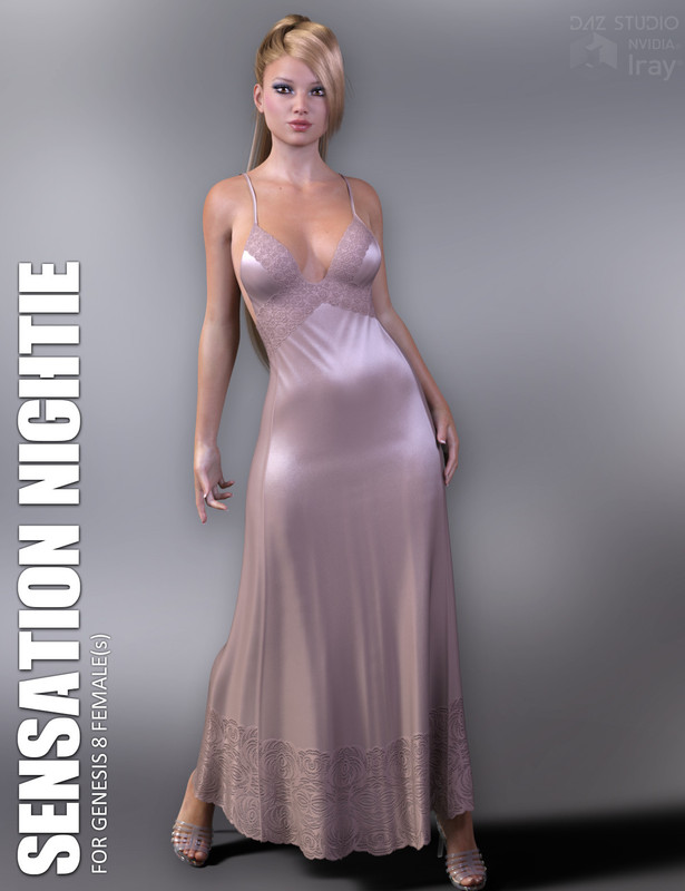 dForce Sensation Nightie for Genesis 8 Females