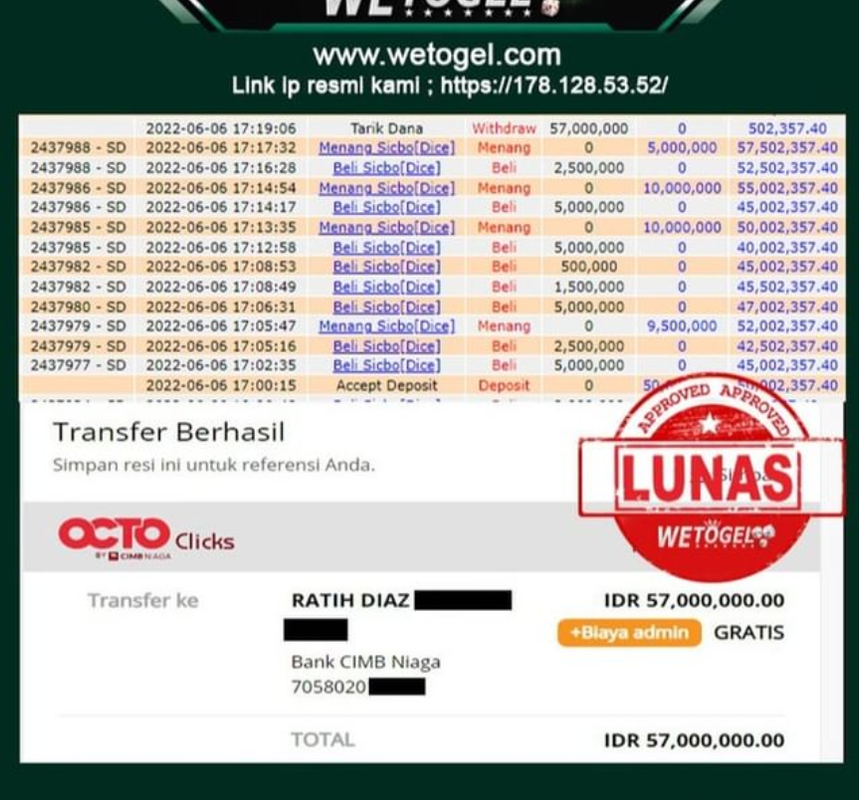 bukti jp paus