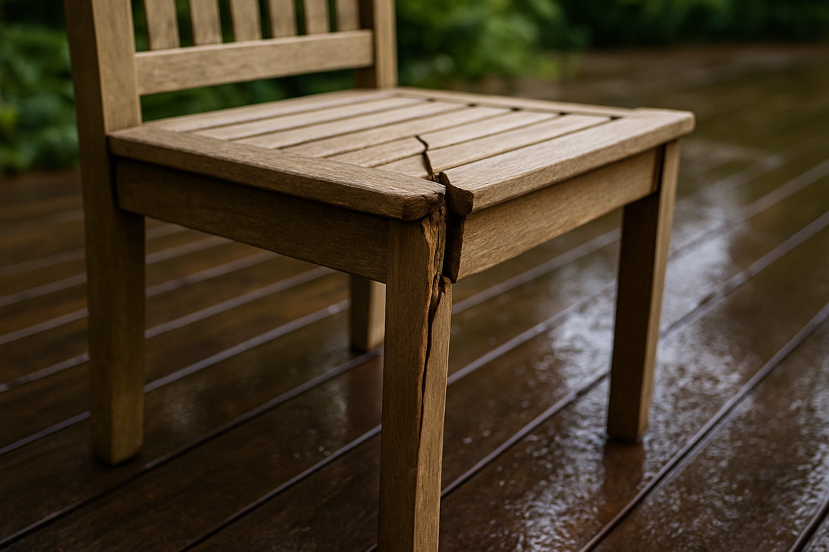 raskolotyy-derevyannyy-stul-na-fone-vlazhnogo-pola-oshibka-vybora-neustoychivogo-materiala