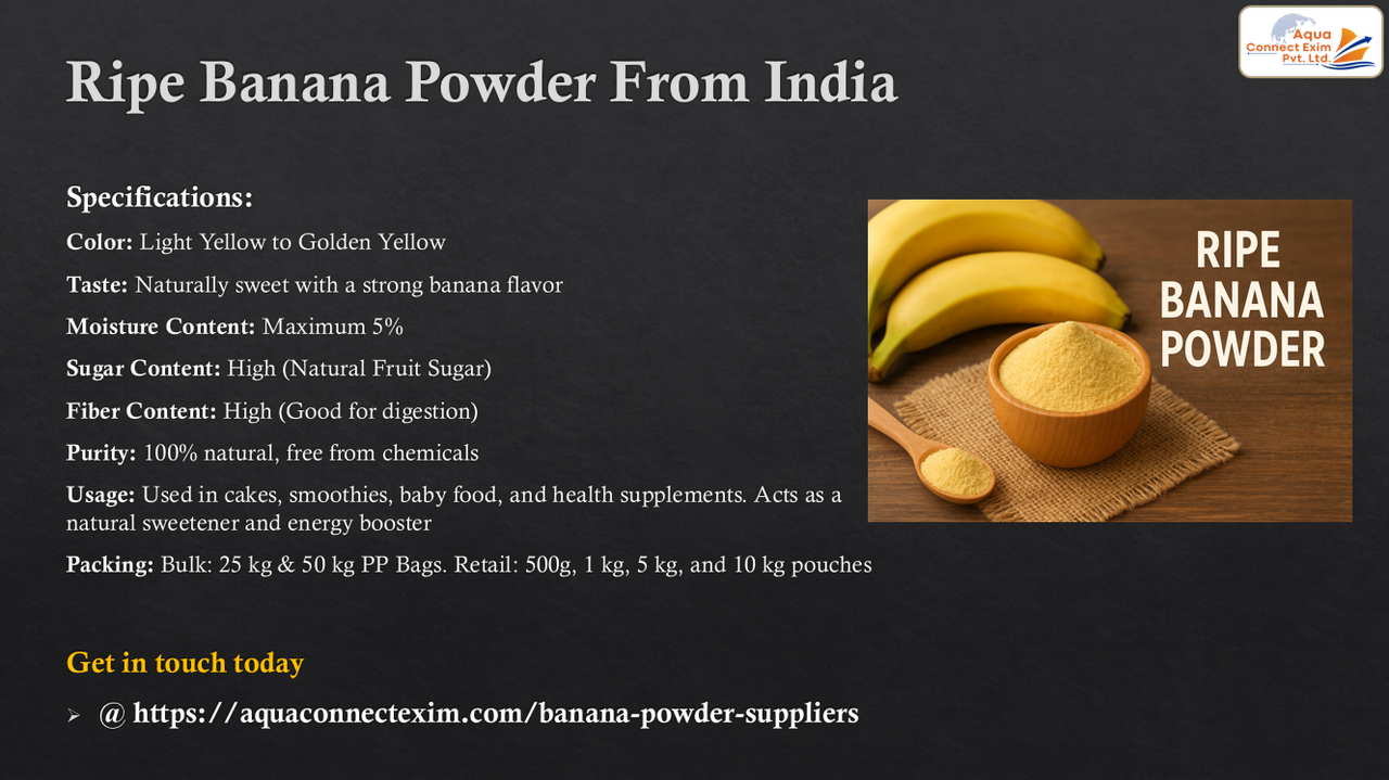 Ripe Banana Powder From India
