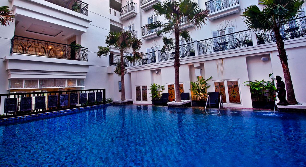 Fasilitas kolam renang di Hotel Indies Heritage Prawirotaman