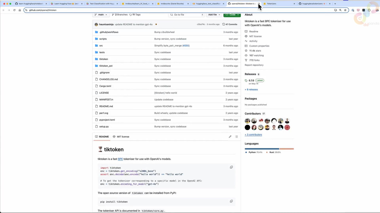 10 Preparing Text Data for Use with a Model Part 3 Getting a Tokenizer 892K mp4 0000
