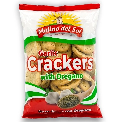 Molino Del Sol Galletas De Oregano Y Ajo 260 Gr