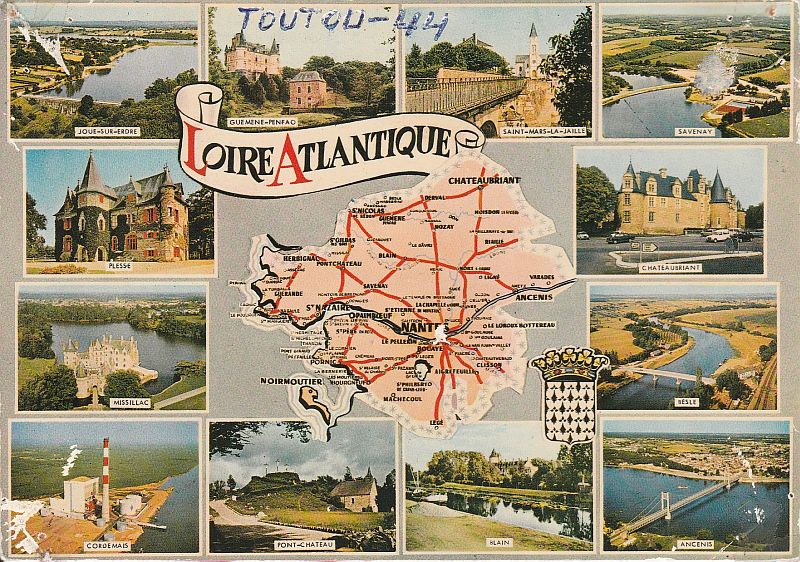 QSLs françaises 27 Mhz de mes 1ers contacts 1974/1975 TOUTOU44-10-7-1974