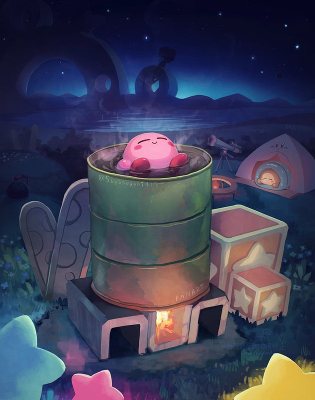 kirby-waddle-dee-and-gooey-kirby-drawn-b