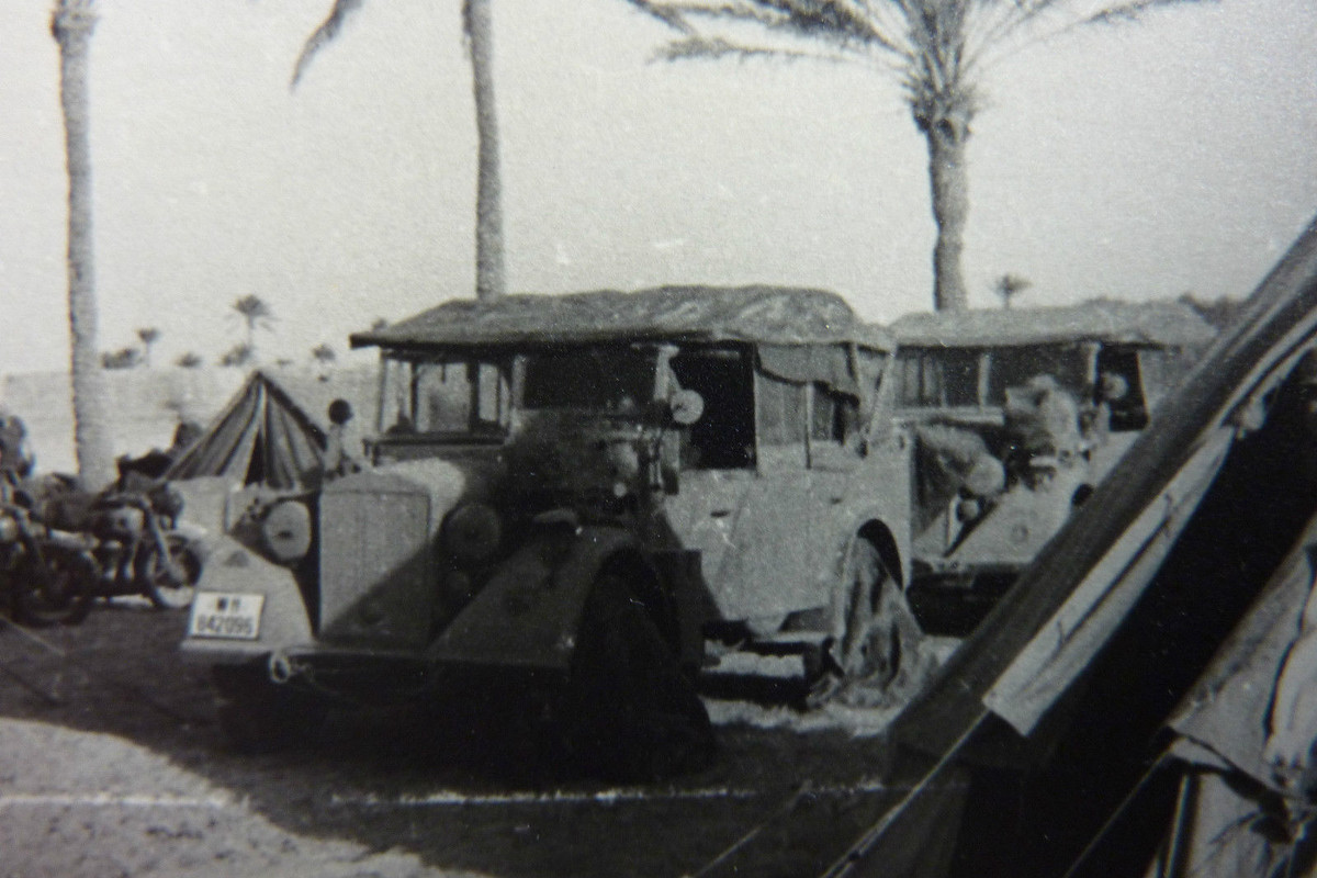 DAK 15. Panzer Div. PKW Kübel Oase Raum Tobruk A