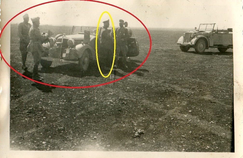 2WK Rommel am Stabswagen in Afrika