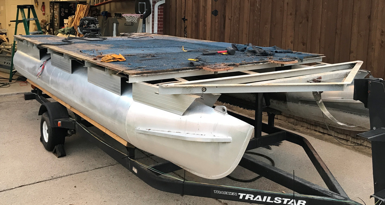 Pontoon boat rebuild